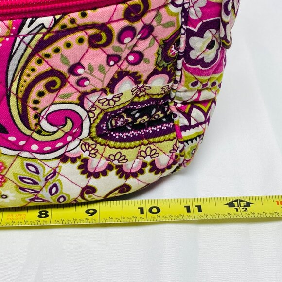 Vera Bradley Floral Quilted Crossbody Bag With Adjustable Strap Paisley Pattern - Picture 13 of 16